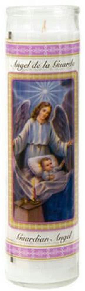 (Pack of 2) 8 Inch Devotional Unscented Candles (Guardian Angel)